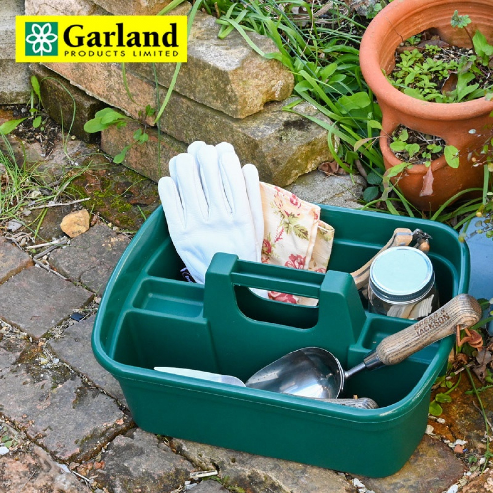 Korg med bärhandtag, HOME & GARDEN TIDY, 40 x 30 x H 17 cm, Grön i gruppen Förvaring / Förråd- och garageförvaring / Korgar och hinkar hos SmartaSaker.se (41488)