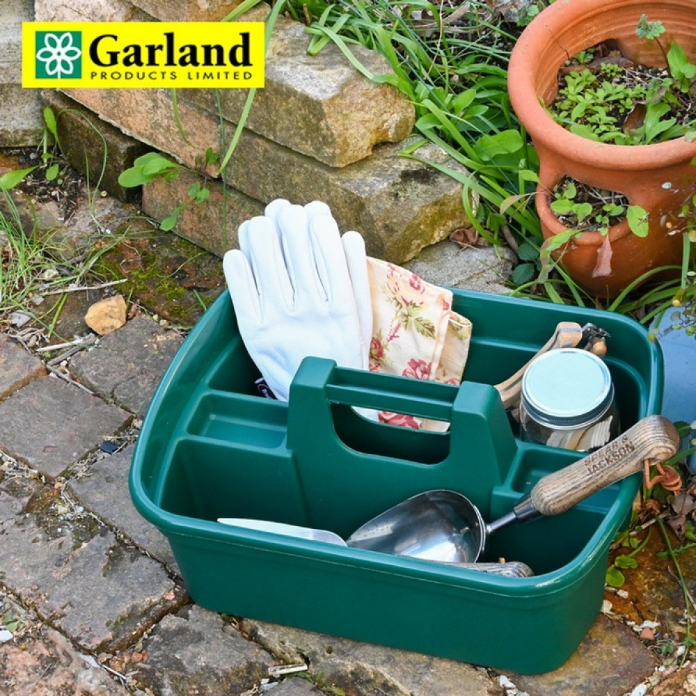 Korg med bärhandtag, HOME & GARDEN TIDY, 40 x 30 x H 17 cm, Grön i gruppen Förvaring / Förråd- och garageförvaring / Korgar och hinkar hos SmartaSaker.se (41488)