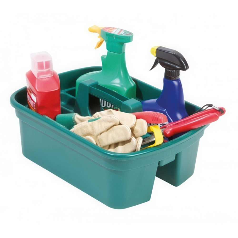 Korg med bärhandtag, HOME & GARDEN TIDY, 40 x 30 x H 17 cm, Grön i gruppen Förvaring / Förråd- och garageförvaring / Korgar och hinkar hos SmartaSaker.se (41488)