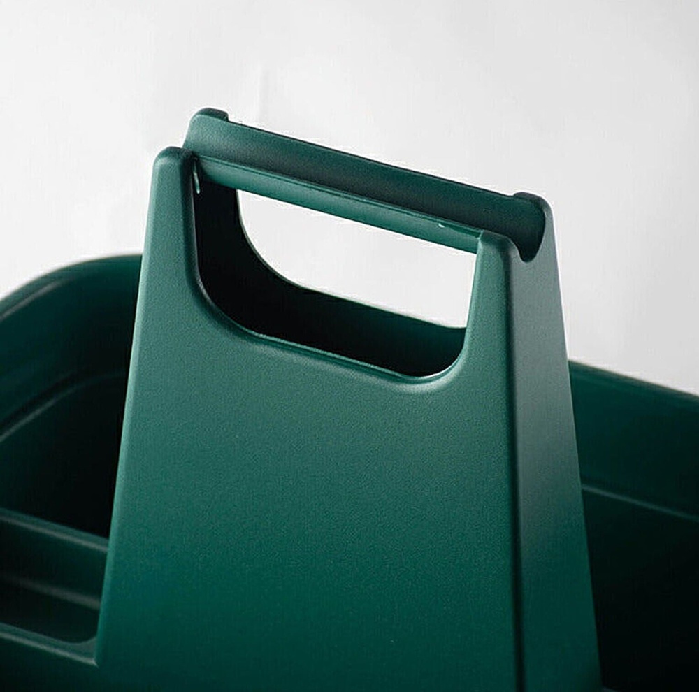 Korg med extra högt bärhandtag, HOME & GARDEN TIDY, 40 x 30 x H 30 cm, Grön i gruppen Förvaring / Förråd- och garageförvaring / Korgar och hinkar hos SmartaSaker.se (41489)