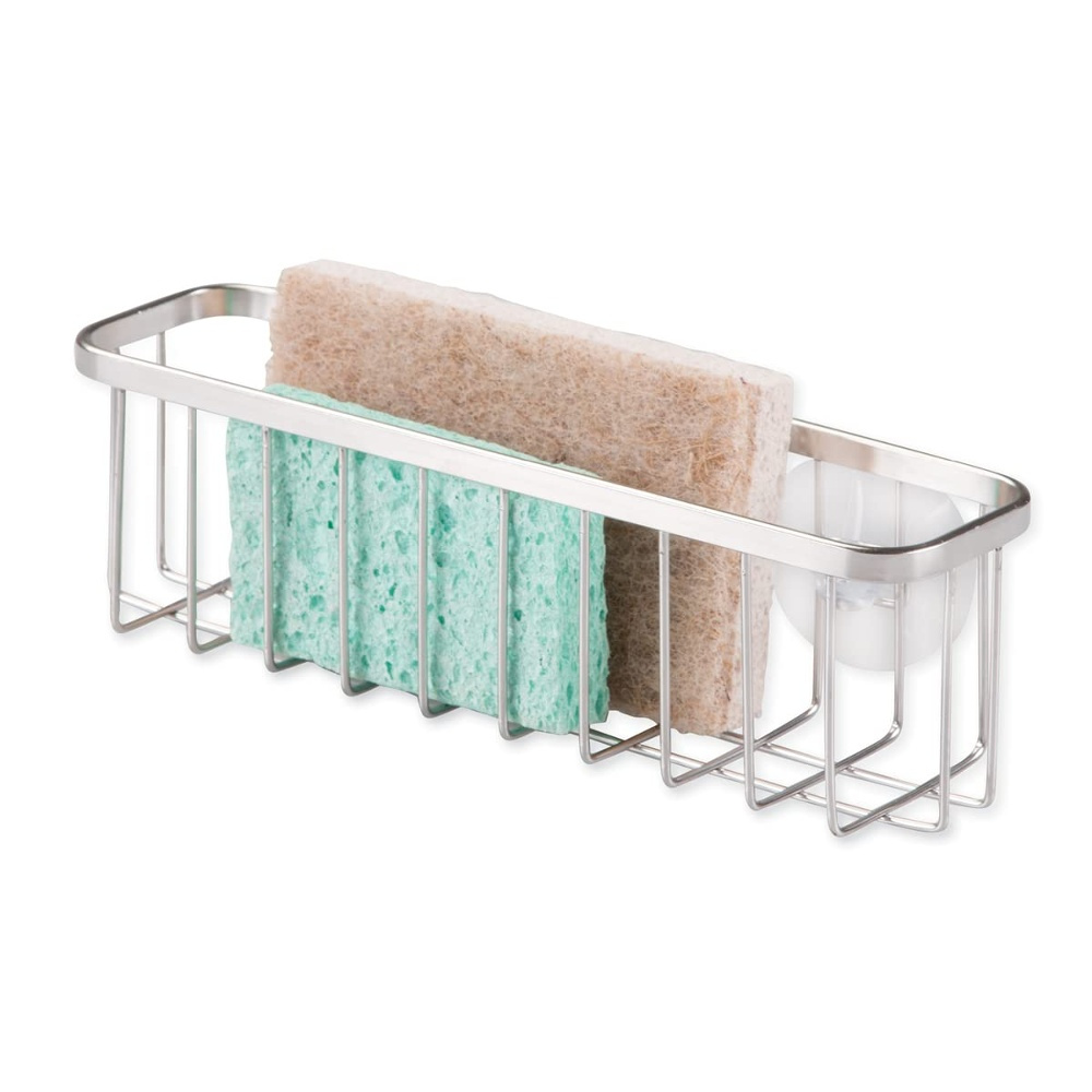 Korg till diskbaljan, med sugproppar, LARGE SUCTION SINK CENTER, Silver i gruppen Förvaring / Köksförvaring hos SmartaSaker.se (41493)