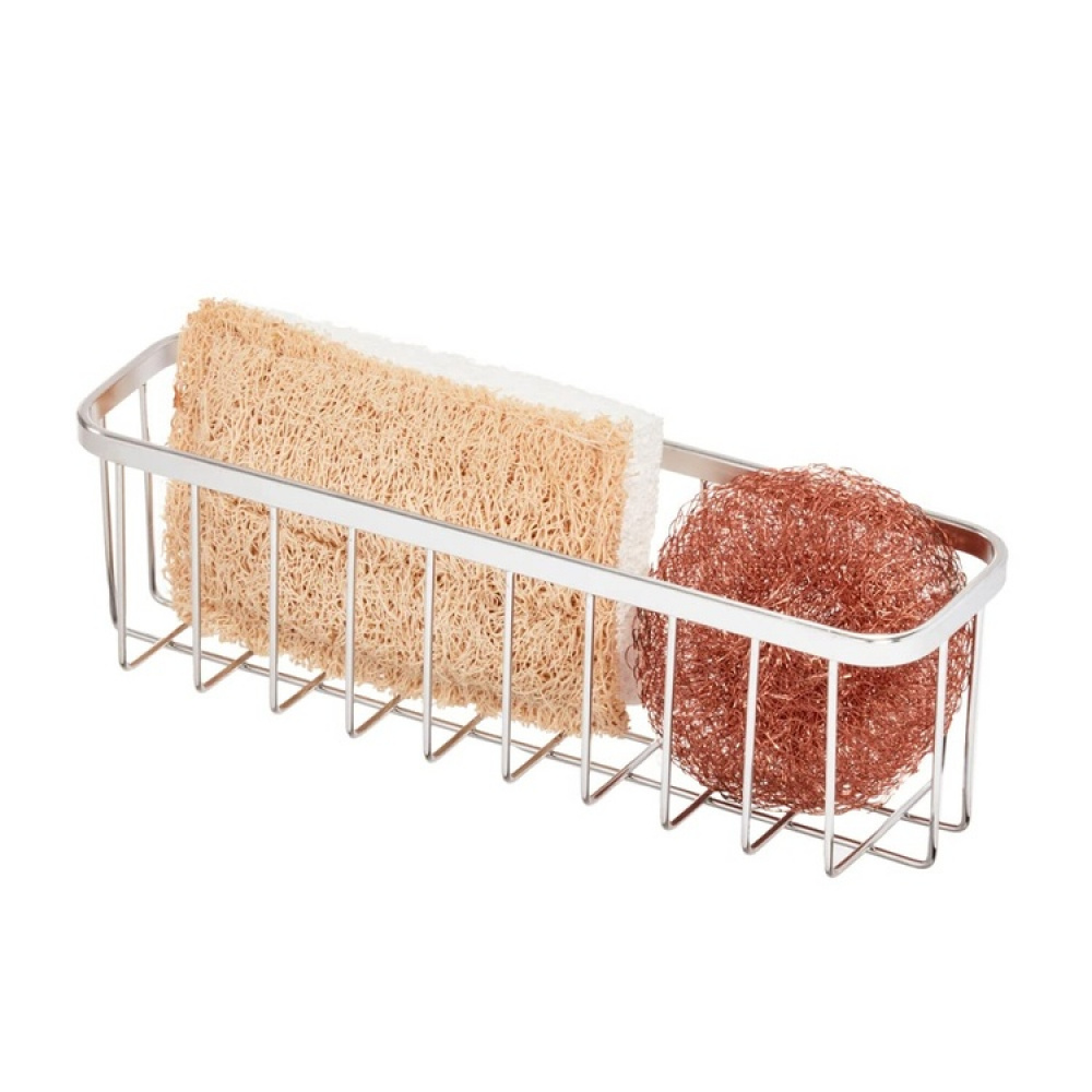 Korg till diskbaljan, med sugproppar, LARGE SUCTION SINK CENTER, Silver i gruppen Förvaring / Köksförvaring / Diskställ och diskbänk hos SmartaSaker.se (41493)