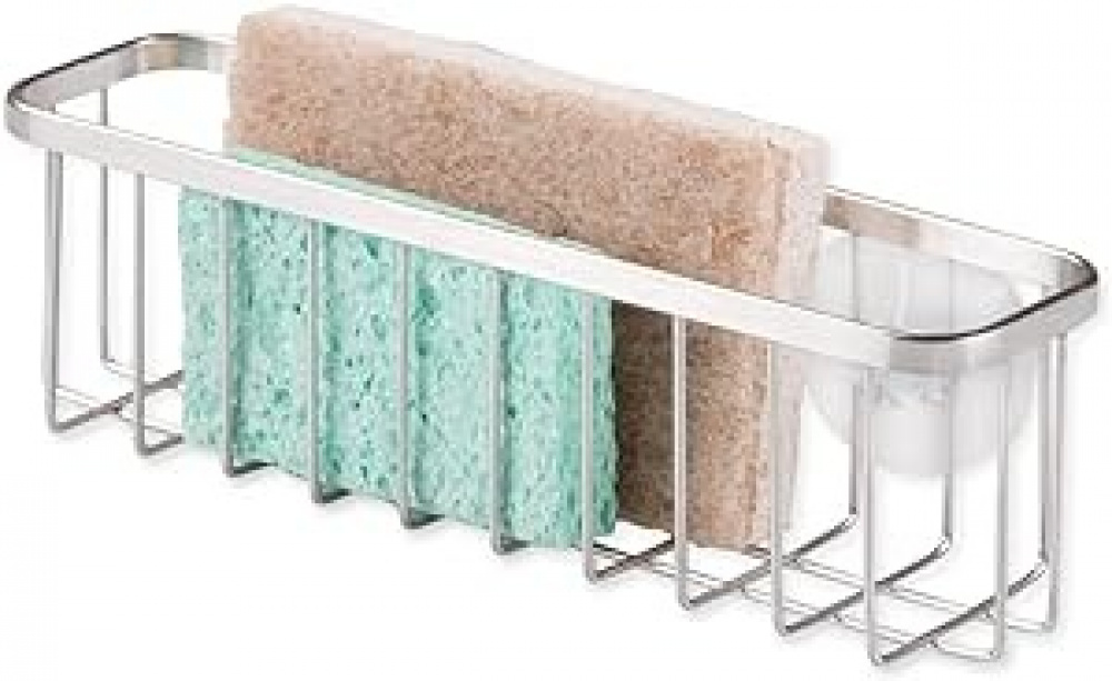Korg till diskbaljan, med sugproppar, LARGE SUCTION SINK CENTER, Silver i gruppen Förvaring / Köksförvaring hos SmartaSaker.se (41493)