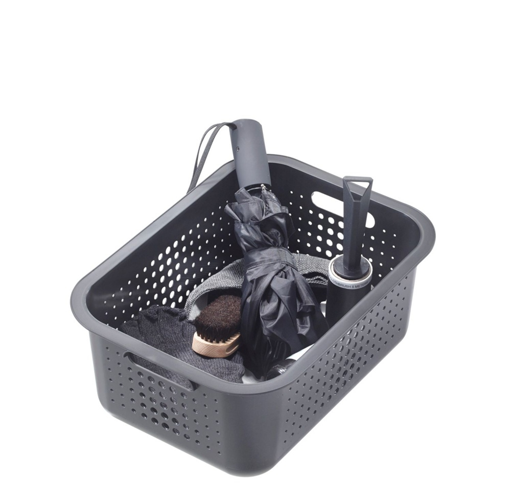 Förvaringskorg i återvunnen plast 10L, SmartStore, Ljusgrå i gruppen Förvaring / Förvaringslådor / SmartStore förvaringslådor hos SmartaSaker.se (41499-ljusgr)