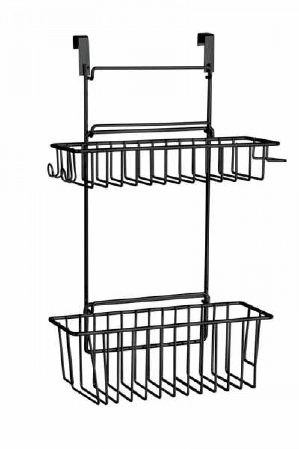 Korgar för skåpdörr, CLIP-ON-BASKET, 24 x 15 x H 11,5 cm, Svart i gruppen Förvaring / Köksförvaring / Organisera köksskåp hos SmartaSaker.se (41502)