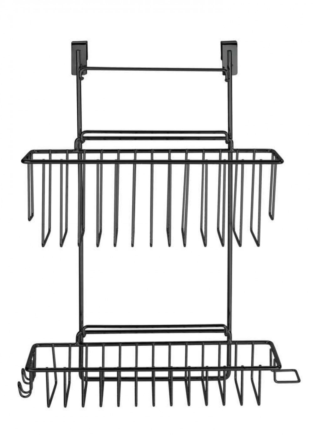 Korgar för skåpdörr, CLIP-ON-BASKET, 24 x 15 x H 11,5 cm, Svart i gruppen Förvaring / Köksförvaring / Organisera köksskåp hos SmartaSaker.se (41502)