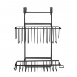 Korgar för skåpdörr, CLIP-ON-BASKET, 24 x 15 x H 11,5 cm, Svart Korgar för skåpdörr, CLIP-ON-BASKET, 24 x 15 x H 11,5 cm, Svart