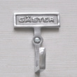 Krok med skylt och ram, GÄSTER, H 7 cm, Exmez, Aluminium Krok med skylt och ram, GÄSTER, H 7 cm, Exmez, Aluminium