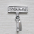 Krok med skylt och ram, VÄNNER, H 7 cm, Exmez, Aluminium Krok med skylt och ram, VÄNNER, H 7 cm, Exmez, Aluminium