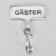 Krok med skylt, GÄSTER, Exmez, Sandgjuten aluminium Krok med skylt, GÄSTER, Exmez, Sandgjuten aluminium