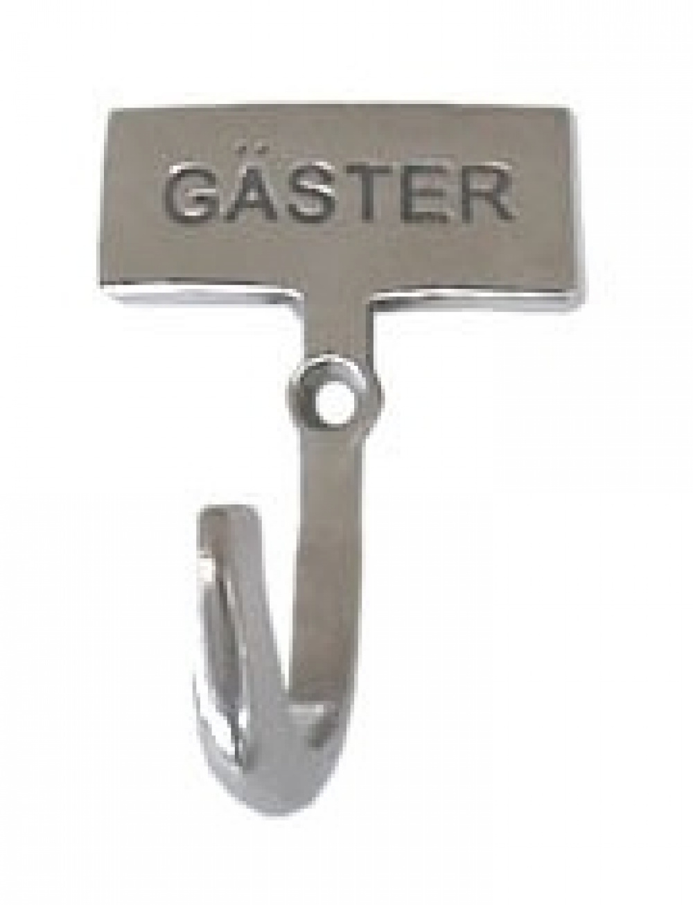 Krok med skylt, GÄSTER, Exmez, Sandgjuten aluminium i gruppen Förvaring / Badrumsförvaring hos SmartaSaker.se (41523)