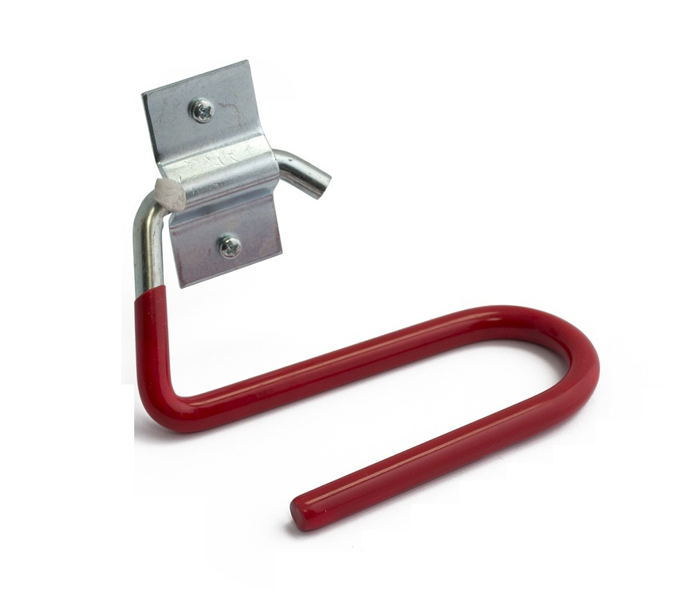 Krok Skidhållare, HABO, 11,5 cm, Stål, Röd i gruppen Förvaring / Förråd- och garageförvaring / Redskapshållare hos SmartaSaker.se (41526)