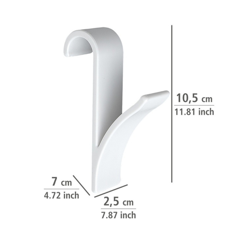 Krokar för Handdukstorkar, 2 st, RADIATOR HOOKS, 2,5 x 7 x H 10,5 i gruppen Förvaring / Badrumsförvaring hos SmartaSaker.se (41544)