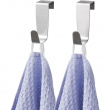 Krokar för skåpdörr / låda, Borstad rostfritt stål, 2 st, SIMPLY SMART, Silver Krokar för skåpdörr / låda, Borstad rostfritt stål, 2 st, SIMPLY SMART, Silver