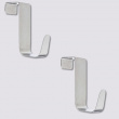 Krokar för skåpdörr / låda, Borstad rostfritt stål, 2 st, SIMPLY SMART, Silver Krokar för skåpdörr / låda, Borstad rostfritt stål, 2 st, SIMPLY SMART, Silver