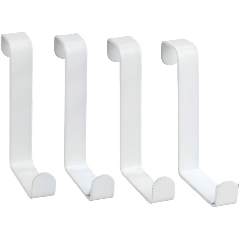 Krokar för skåpkant / lådkant / dörr, 4 st, UNIVERSAL, Metall i gruppen Förvaring / Sovrumsförvaring / Dörrkrokar hos SmartaSaker.se (41550)