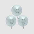 Krokar med sugpropp, 3 st, VENTOUSE, Ø 4 cm, Klar Krokar med sugpropp, 3 st, VENTOUSE, Ø 4 cm, Klar