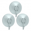 Krokar med sugpropp, 3 st, VENTOUSE, Ø 4 cm, Klar Krokar med sugpropp, 3 st, VENTOUSE, Ø 4 cm, Klar