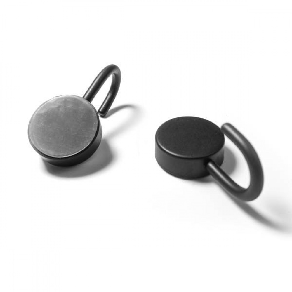 Krokar, Magnetiska, 2 st, PORTA BLACK, Ø 2,5 x H 5 cm, Svart i gruppen Förvaring / Magneter och självhäftande / Magnetkrokar hos SmartaSaker.se (41557)