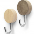Krokar, Magnetiska, 2 st, WOOD HOOK, Ø 2,5 cm x H 4,5 cm, Valnöt / Natur Krokar, Magnetiska, 2 st, WOOD HOOK, Ø 2,5 cm x H 4,5 cm, Valnöt / Natur