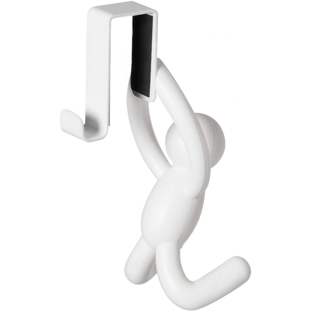 Krokar, över skåpdörr, 2 st, BUDDY CABINET HOOKS, Umbra, Vita i gruppen Förvaring / Sovrumsförvaring / Dörrkrokar hos SmartaSaker.se (41561)