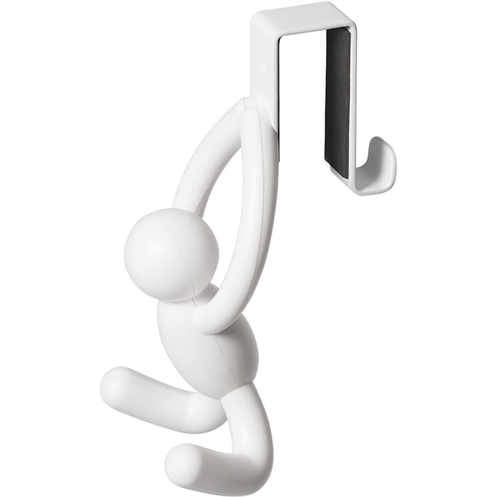 Krokar, över skåpdörr, 2 st, BUDDY CABINET HOOKS, Umbra, Vita i gruppen Förvaring / Sovrumsförvaring / Dörrkrokar hos SmartaSaker.se (41561)