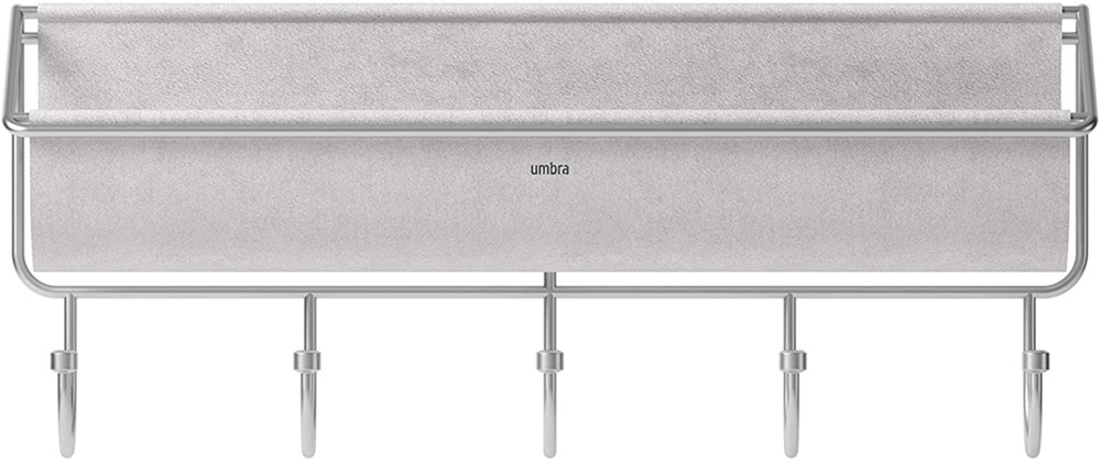 Kroklist med förvaring, UMBRA HAMMOCK ORGANIZER, 41,5 x H 18 cm Ljusgrå i gruppen Förvaring / Hallförvaring / Krokar och hängare hos SmartaSaker.se (41567)