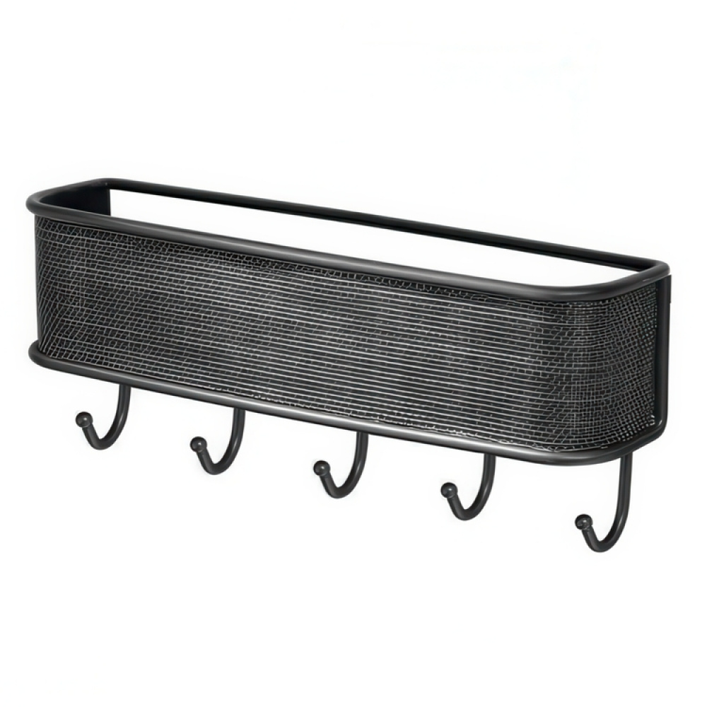 Kroklist med förvaring,, TWILLO WALL LETTER RACK, Svart i gruppen Förvaring / Hallförvaring / Krokar och hängare hos SmartaSaker.se (41569)