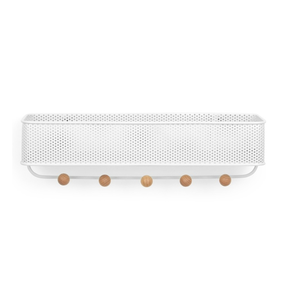 Kroklist med hylla, ESTIQUE, Umbra, 32 x 9 x H 9 cm i gruppen Förvaring / Hallförvaring / Krokar och hängare hos SmartaSaker.se (41570)