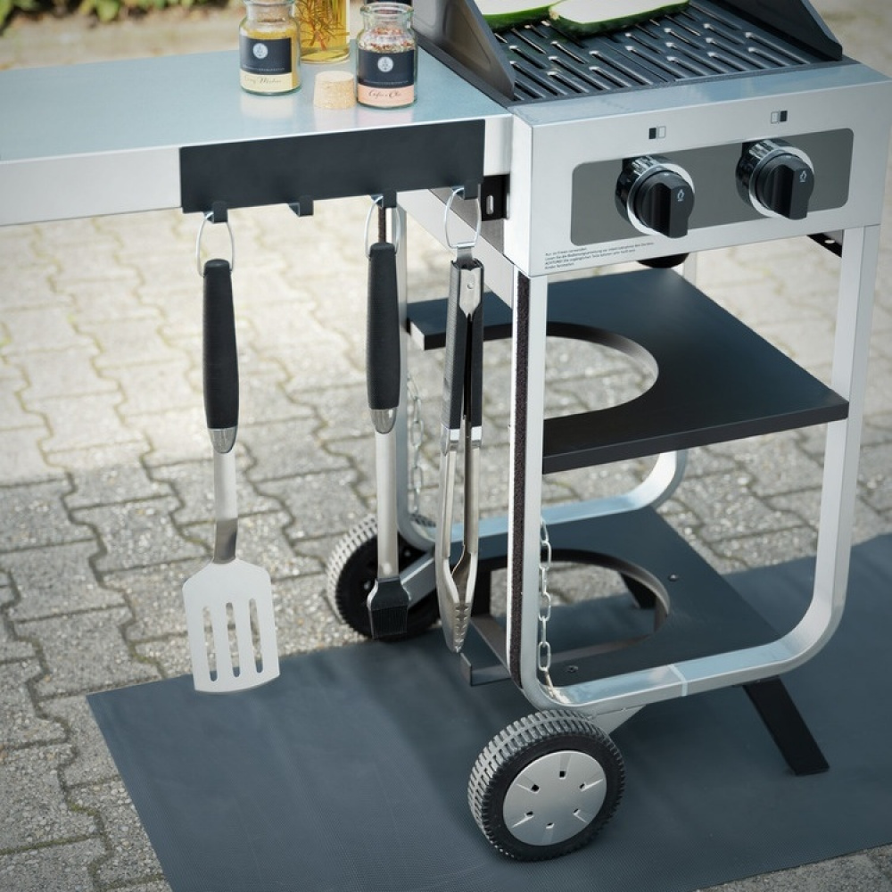 Kroklist, 4 krokar, Magnetisk / Självhäftande, BLACK HOOK RAIL, 30 x 2 x H 6,5, Svart i gruppen Förvaring / Magneter och självhäftande / Magnetkrokar hos SmartaSaker.se (41575)