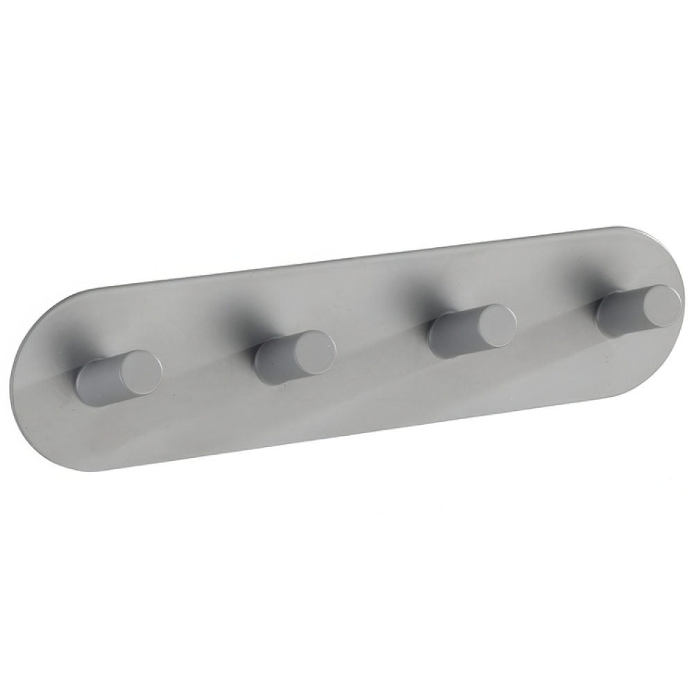 Kroklist, 4 krokar, Självhäftande, Metall, PIENCO QUADRO i gruppen Förvaring / Hallförvaring / Krokar och hängare hos SmartaSaker.se (41582)