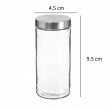Kryddburkar i glas med metallock, 6 st, GLASS SPICE POTS, Ø 4,5 x H 9,5 cm, Klar / Silver Kryddburkar i glas med metallock, 6 st, GLASS SPICE POTS, Ø 4,5 x H 9,5 cm, Klar / Silver