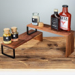 Kryddhylla för köksbänken, 2-delad, ACACIA KITCHEN SHELF, Brun / Svart Kryddhylla för köksbänken, 2-delad, ACACIA KITCHEN SHELF, Brun / Svart