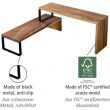 Kryddhylla för köksbänken, 2-delad, ACACIA KITCHEN SHELF, Brun / Svart Kryddhylla för köksbänken, 2-delad, ACACIA KITCHEN SHELF, Brun / Svart