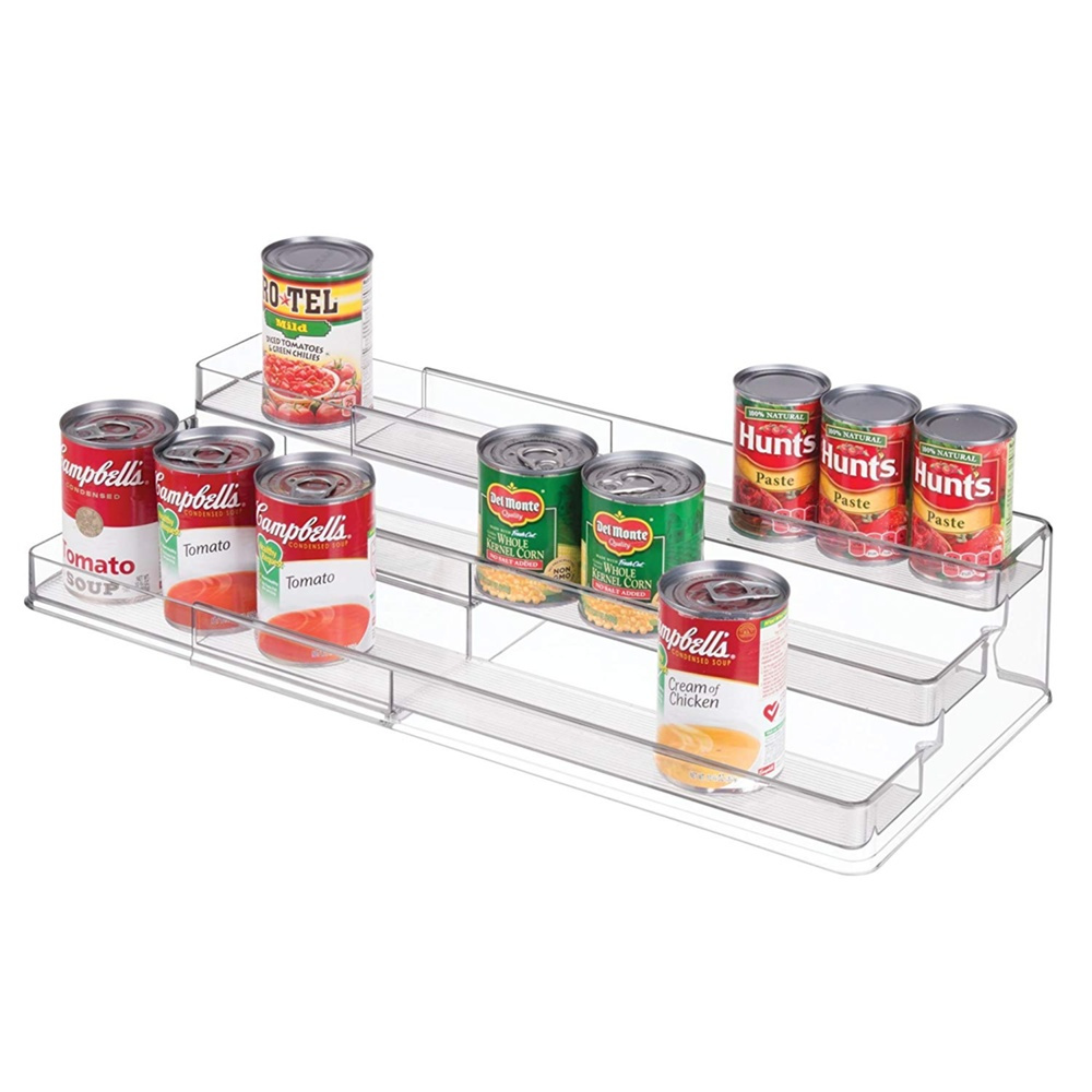 Kryddhylla i 3 plan, Utdragbar, ID CABINET ORGANIZER, 42,5 till 66,5 cm, Transparent i gruppen Förvaring / Köksförvaring / Organisera köksskåp / Kryddställ hos SmartaSaker.se (41602)