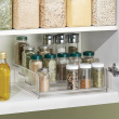 Kryddhylla i 4 plan, med kant, STADIUM SHELF, 27,3 x 28 x H 9 cm, Klar Kryddhylla i 4 plan, med kant, STADIUM SHELF, 27,3 x 28 x H 9 cm, Klar