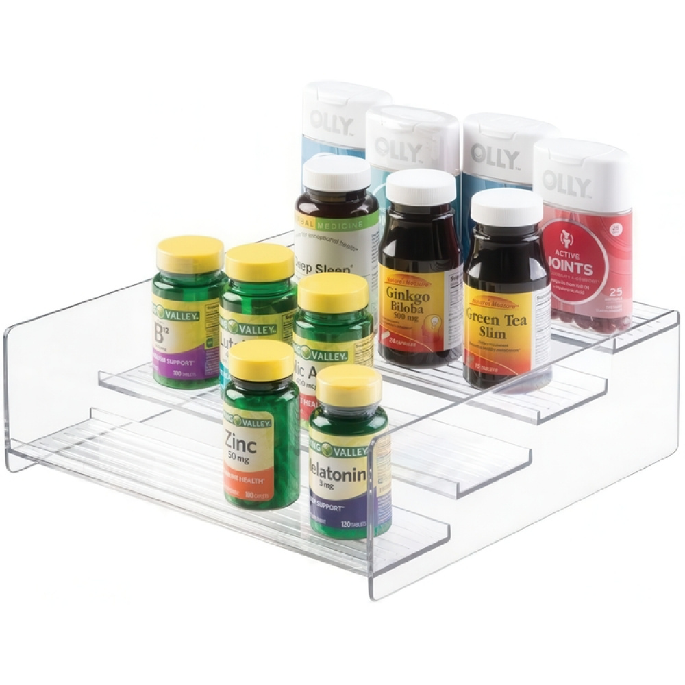 Kryddhylla i 4 plan, med kant, STADIUM SHELF, 27,3 x 28 x H 9 cm, Klar i gruppen Förvaring / Köksförvaring / Organisera köksskåp / Kryddhyllor hos SmartaSaker.se (41603)