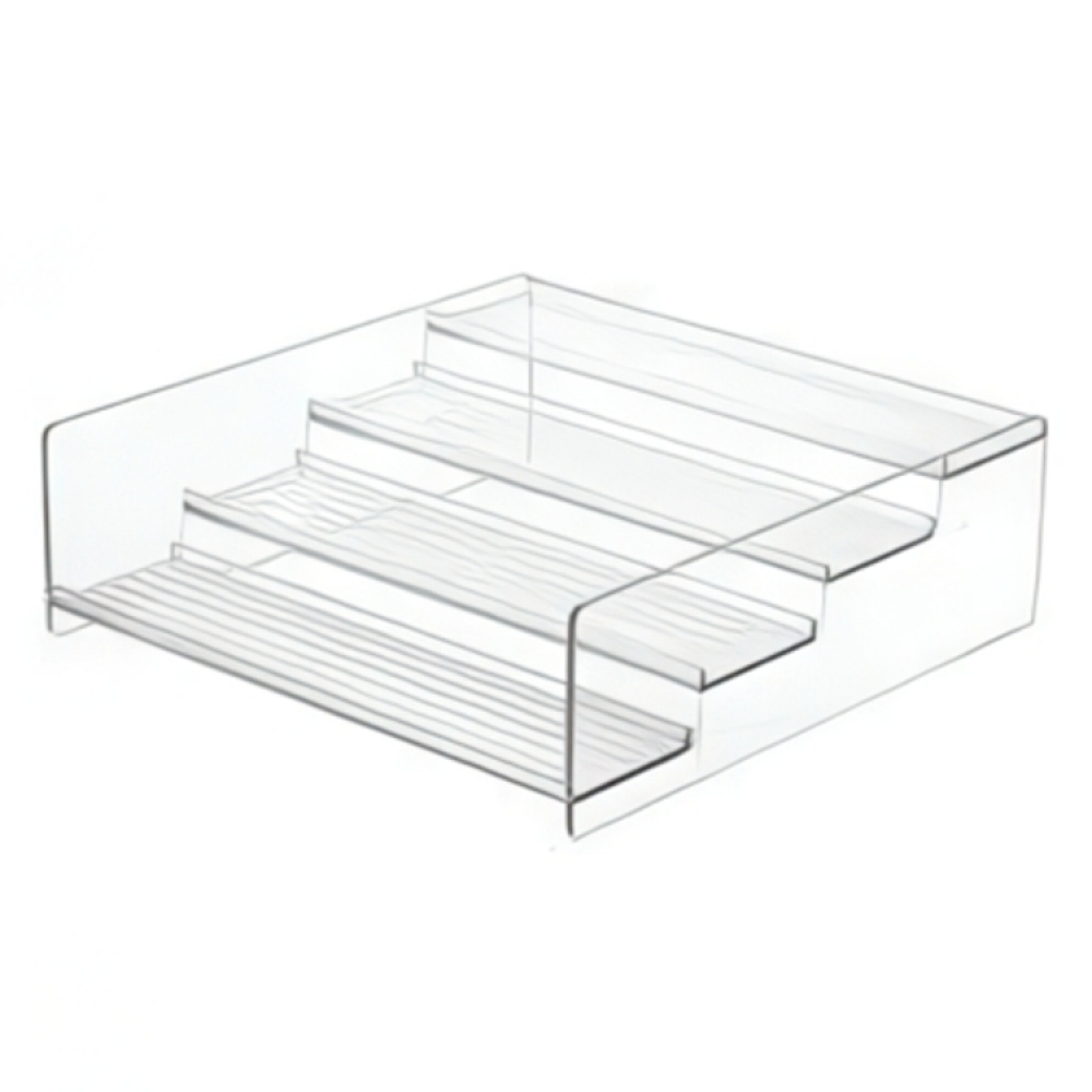 Kryddhylla i 4 plan, med kant, STADIUM SHELF, 27,3 x 28 x H 9 cm, Klar i gruppen Förvaring / Köksförvaring / Organisera köksskåp / Kryddhyllor hos SmartaSaker.se (41603)