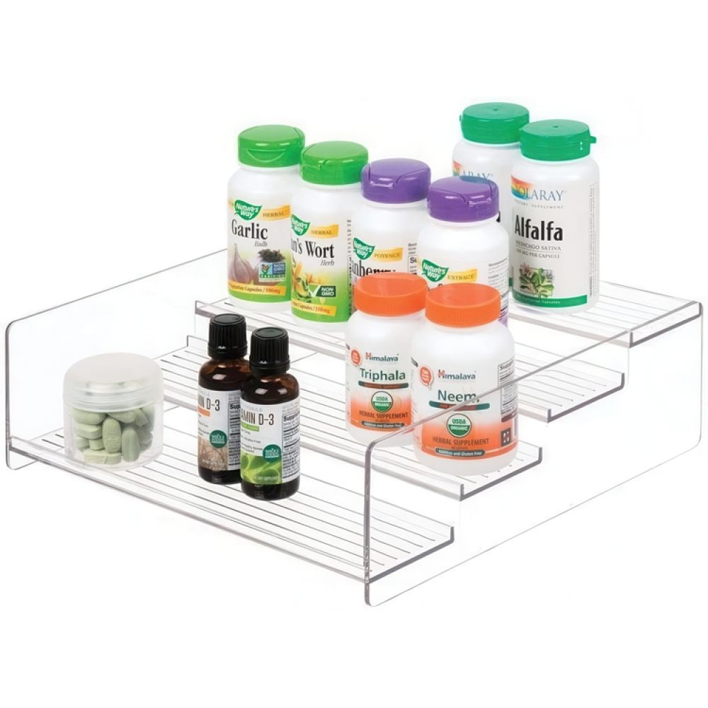 Kryddhylla i 4 plan, med kant, STADIUM SHELF, 27,3 x 28 x H 9 cm, Klar i gruppen Förvaring / Köksförvaring / Organisera köksskåp / Kryddhyllor hos SmartaSaker.se (41603)