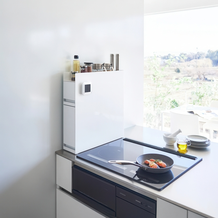 Kryddskåp för smala ytor, 2-TIERED PULL-OUT SEASONING RACK, 50 x 12,5 x H 52,5 cm, Yamazaki i gruppen Förvaring / Köksförvaring hos SmartaSaker.se (41604)