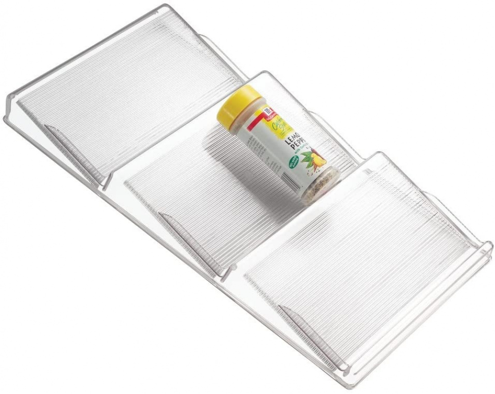 Kryddställ för låda, IN-DRAWER SPICE RACK, 21,6 x 42 x H 4 cm, Transparent i gruppen Förvaring / Köksförvaring / Organisera köksskåp hos SmartaSaker.se (41608)