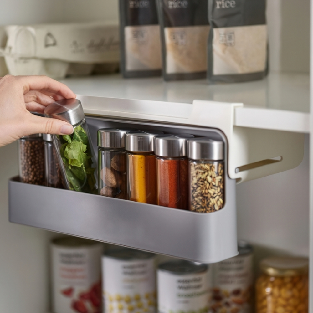 Kryddställ, Under Hylla, CUPBOARD STORE UNDER SHELF, 32 x 13,5 x H 9,3 cm, Joseph Joseph, Grå i gruppen Förvaring / Köksförvaring / Organisera köksskåp / Kryddhyllor hos SmartaSaker.se (41613)