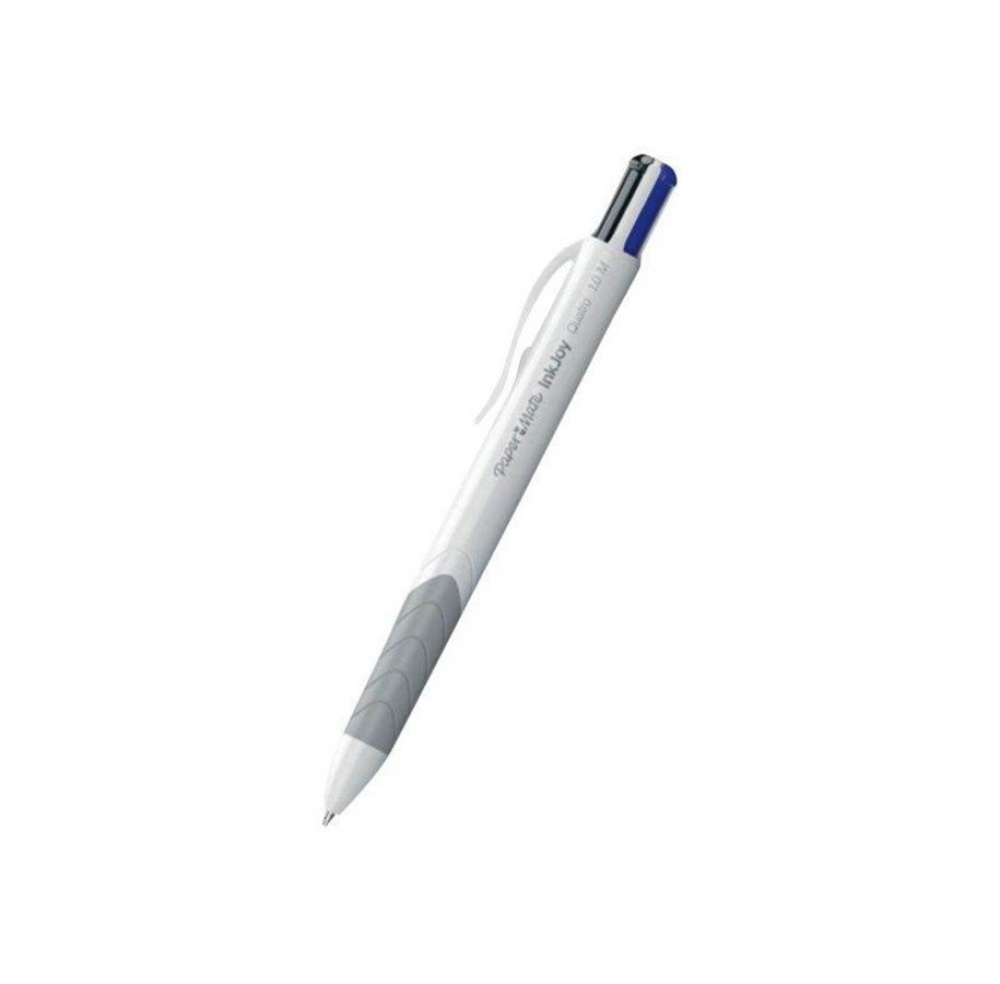 Kulpenna, 4 färger i 1, PAPER MATE SMOOTH INK JOY, Vit i gruppen Förvaring / Kontorsmaterial hos SmartaSaker.se (41615)