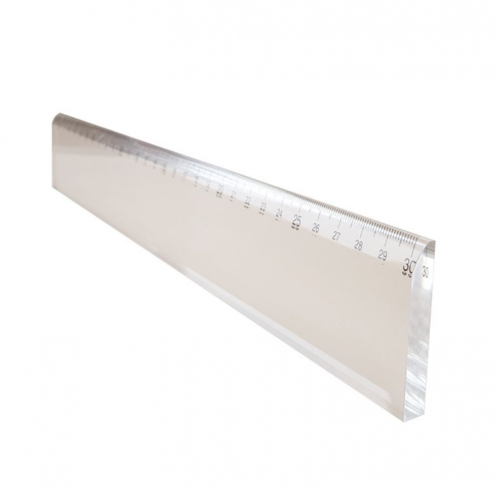 Linjal i kraftig akryl, CRISTAL CLEAR, 30 cm, Klar i gruppen Förvaring / Kontorsmaterial hos SmartaSaker.se (41645)