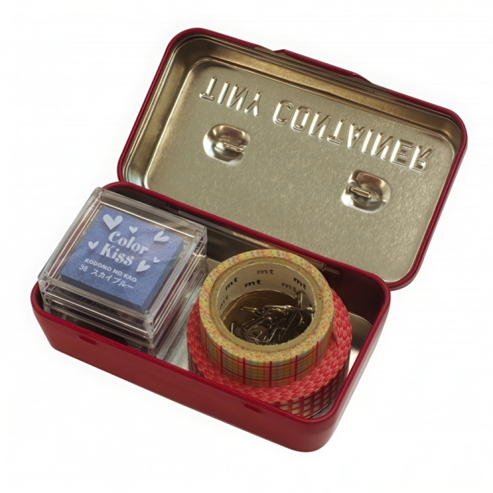 Liten Ask i plåt, TINY CONTAINER, 10,7 x 6,2 x H 3,4 cm, Hightide i gruppen Förvaring / Förvaringslådor / Småförvaring / Askar hos SmartaSaker.se (41647)