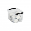 Liten Låda, SMARTSTORE 3L, CLASSIC, 21 x 17 x H15 cm, Klar / Svart Liten Låda, SMARTSTORE 3L, CLASSIC, 21 x 17 x H15 cm, Klar / Svart
