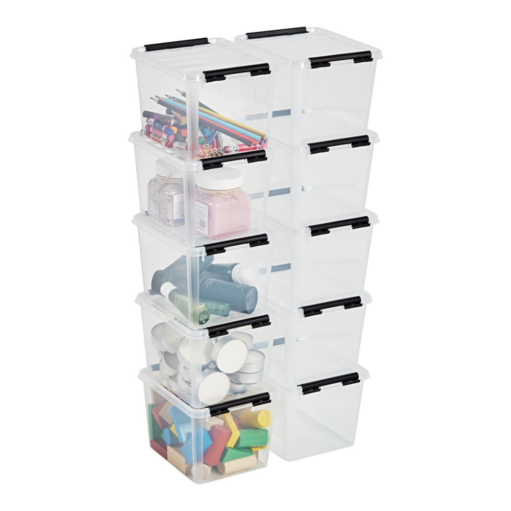Liten Låda, SMARTSTORE 3L, CLASSIC, 21 x 17 x H15 cm, Klar / Svart i gruppen Förvaring / Förvaringslådor / Småförvaring / Askar hos SmartaSaker.se (41649)