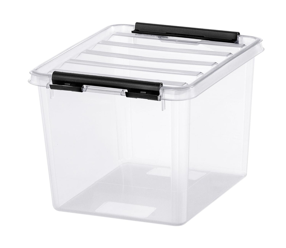 Liten Låda, SMARTSTORE 3L, CLASSIC, 21 x 17 x H15 cm, Klar / Svart i gruppen Förvaring / Förvaringslådor / Småförvaring / Askar hos SmartaSaker.se (41649)