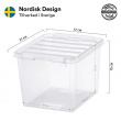 Liten Låda, SMARTSTORE 3L, CLASSIC, 21 x 17 x H15 cm, Klar / Svart Liten Låda, SMARTSTORE 3L, CLASSIC, 21 x 17 x H15 cm, Klar / Svart
