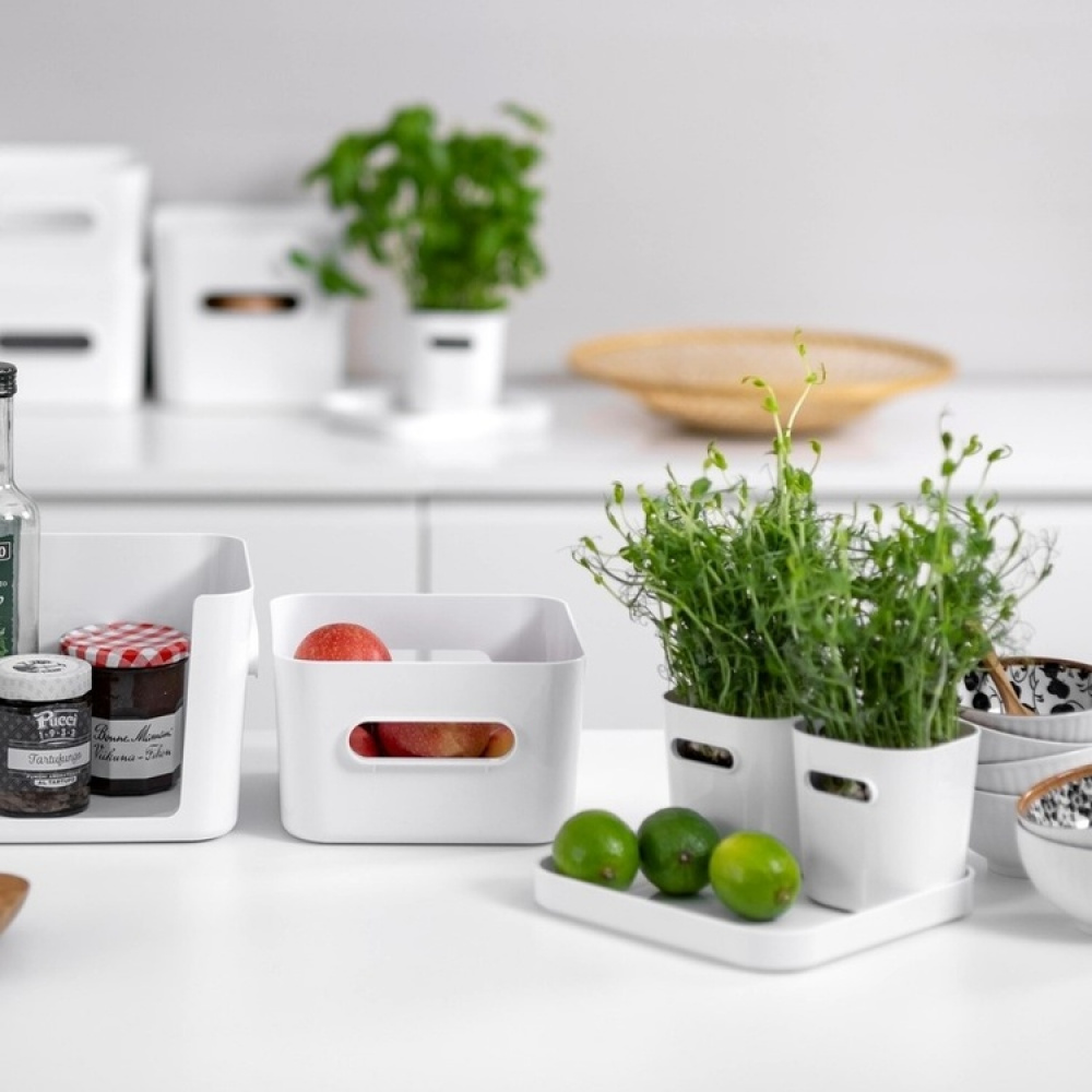 Lock / Bricka, SMARTSTORE COMPACT SQUARE, 20 x 20 x 2,5 cm i gruppen Förvaring / Förvaringslådor / SmartStore förvaringslådor hos SmartaSaker.se (41661)